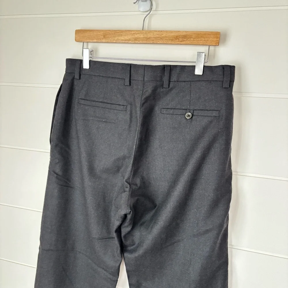 Banana Republic Men's Gavin Black Wool Trousers Size 33 x 30